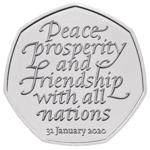 Brexit 50p coin peace - brexit,