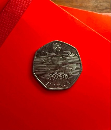 Olympic aquatic 50p coin - , 2011