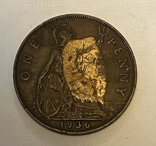 Rare 1936 one penny - 1936,