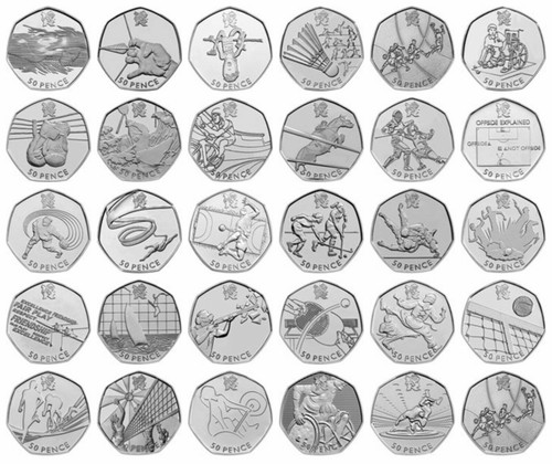 Rare 50p london olympic - uk,