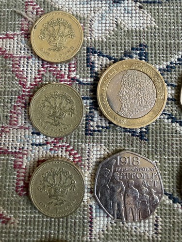 Rare 50p and coins - rare,