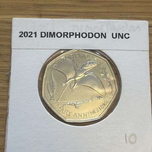 2021 dimorphodon 50p coin - 2021,