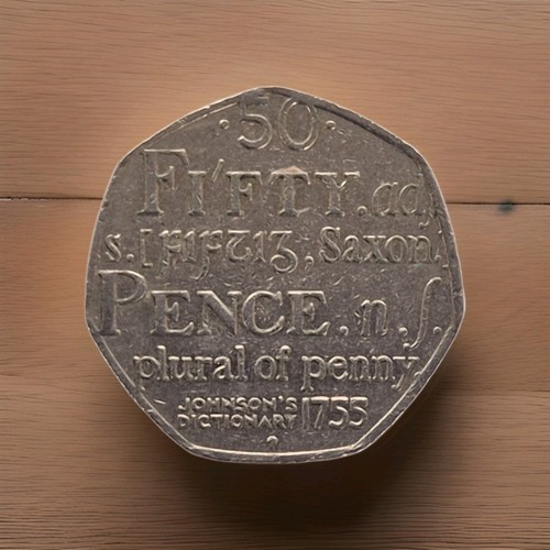 Rare 50p johnson dictionary - 50p, johnson's