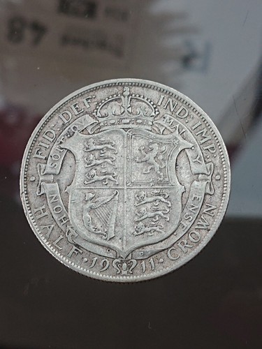 1911 half crown george v - 1911,