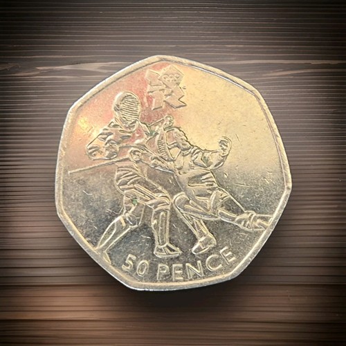 Rare fifty pence coin - fifty,