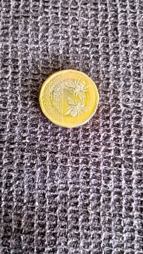 British one pound coin - one,