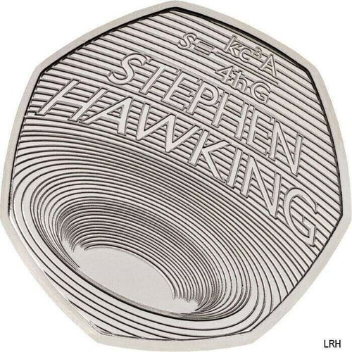 2019 stephen hawking 50p coin - hawking,