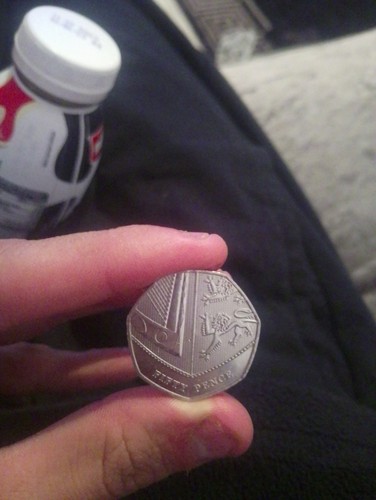 Rare 50p coin - coin, sale