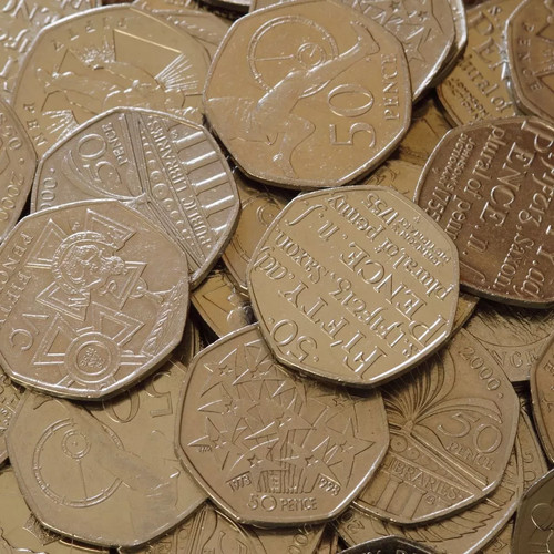 50p coins for - coins,