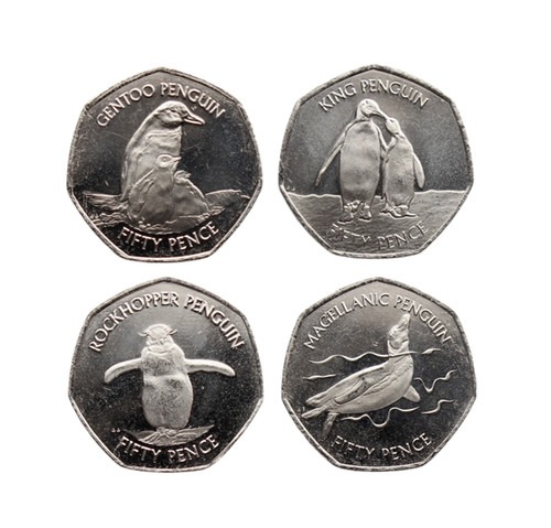Falkland islands penguin 50p - falkland,
