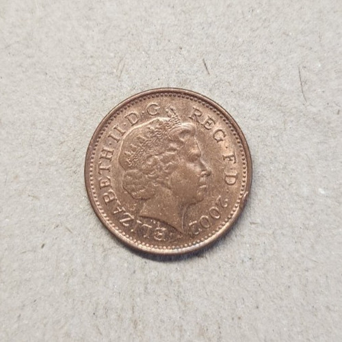 2002 decimal coin - 1p,