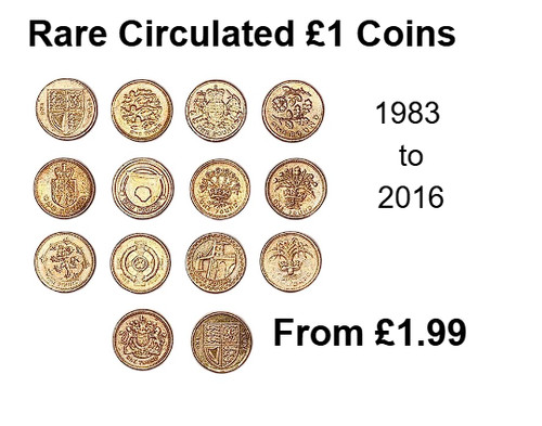 One pound rare circulated - £1,
