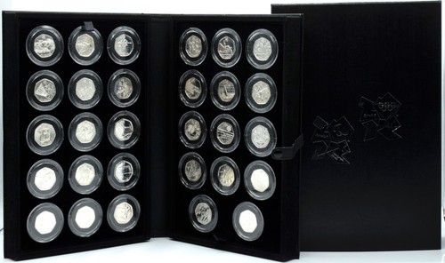 Silver 50p coin set 2012 - coin,