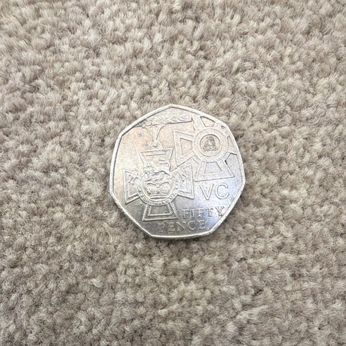 Rare victoria cross 50p - rare,