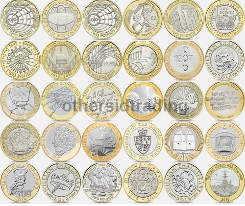 Two pound coins - uk,