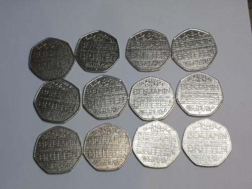 50p benjamin britten - benjamin, rare