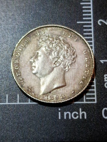 1828 george sixpence silver - sixpence,