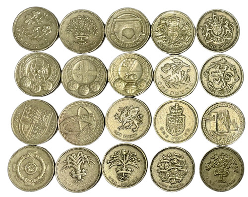 Rare one pound coins - uk, £1